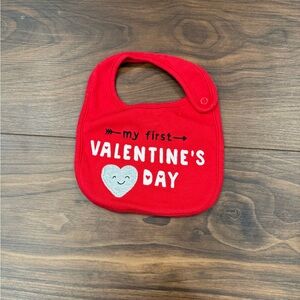 Just One You Carter’s My First Valentine's Day Baby Bib